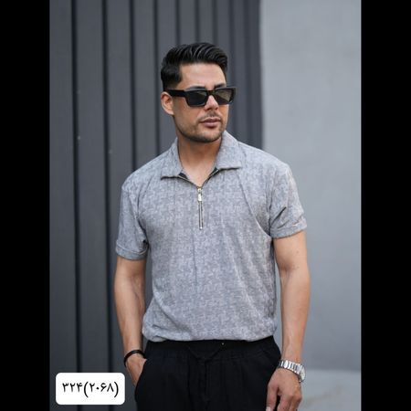 تیشرت نیم زیپ 2068