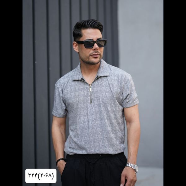تیشرت نیم زیپ 2068