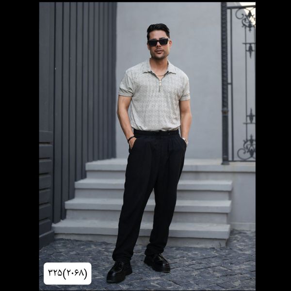 تیشرت نیم زیپ 2068