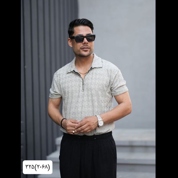 تیشرت نیم زیپ 2068