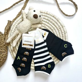 جوراب نخی تدی زنانه | جوراب نخی فانتزی برند جوردن سایز 37 تا 40