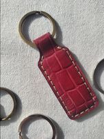 جاکلیدی چرم افکتی قرمز