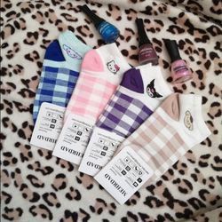 جوراب زنانه چهارخونه