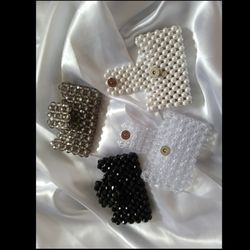 کیف کارت مرواریدی