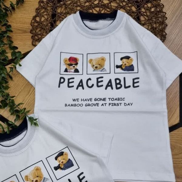 تیشرت سفید پسرانه شیک