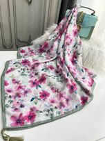 روسری نخی قواره 140 نخ گلوریا مدل میخک