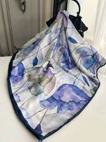 روسری نخی قواره 140 نخ گلوریا مدل لاله