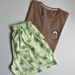 ست راحتی تیشرت شورتک فانتزی زنانه