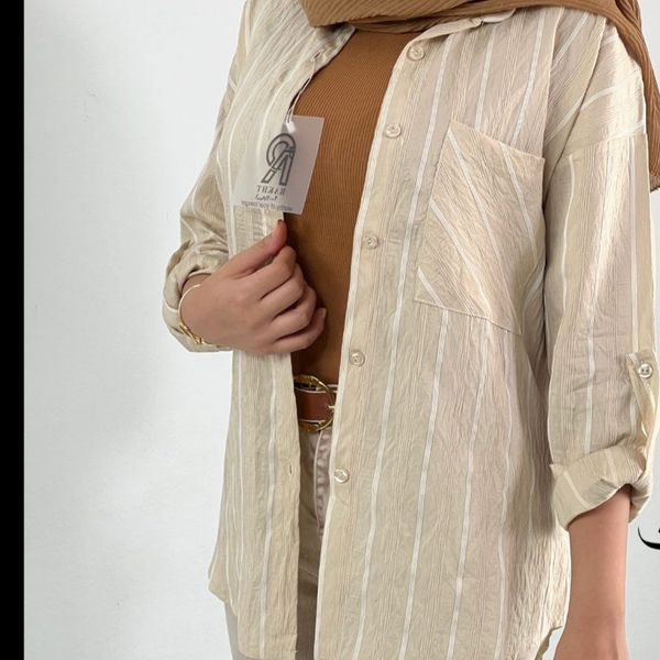 شومیز پری رنگ کرم