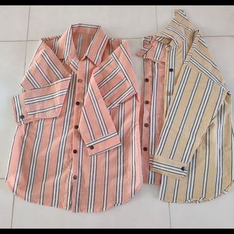 شومیز کتان راه راه