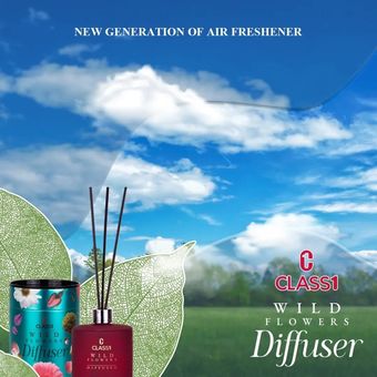خوشبوکننده هوا با نی کلاس یک مدل Fresh Wild Flowers تراست حجم 100 میل