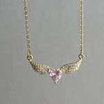 گردنبند سوارسکی قلب بالدار