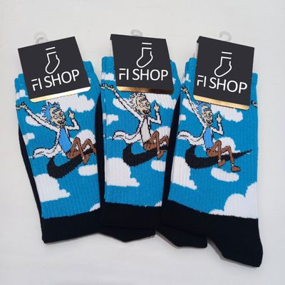 جوراب ساق بلند انیمیشنی ریک