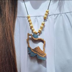 گردنبند چوبی طبیعی ایران