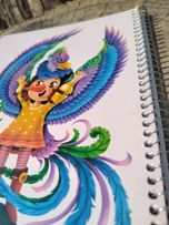 دفتر خط دار طرح سیمرغ