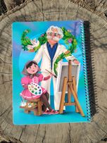 دفتر خط دار 80 برگ طرح استاد فرشچیان