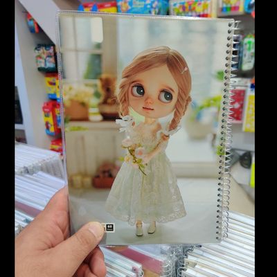 دفتر 60 برگ طرح عروسکی مجلد خط آبی ایمان