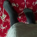 جوراب بالای زانو زنانه طرح گندمی