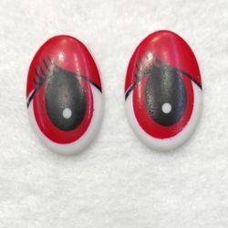چشم عروسک بیضی15*25میل(جفتی )