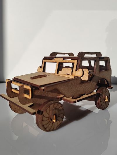 پازل چوبی دکوراتیو جیپ