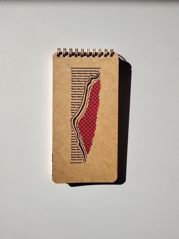 دفترچه خبرنگاری نقشه فلسطین