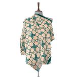 روسری طرح اسلیمی سبز