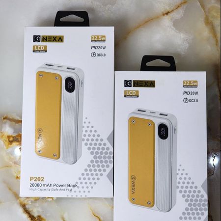 پاور بانک Nexa مدل P202 با ظرفیت 20 هزار میلی آمپر ساعت