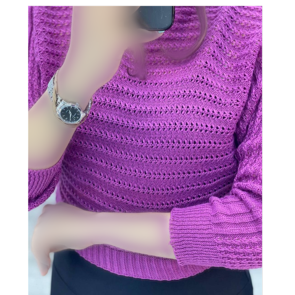 نیم تنه باکسی دخترانه بافت