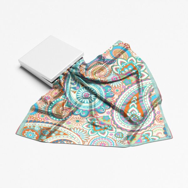 روسری طرح  بته جقه ایرانی