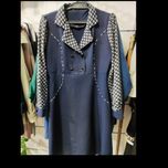 تونیک سارافون چهاردکمه سورمه ای