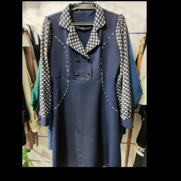 تونیک سارافون چهاردکمه سورمه ای