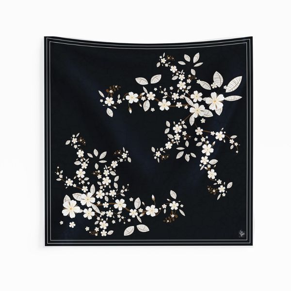 روسری طرح  یاسمن سپید