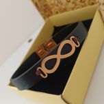 دستبند چرم مدل بی‌نهایت
