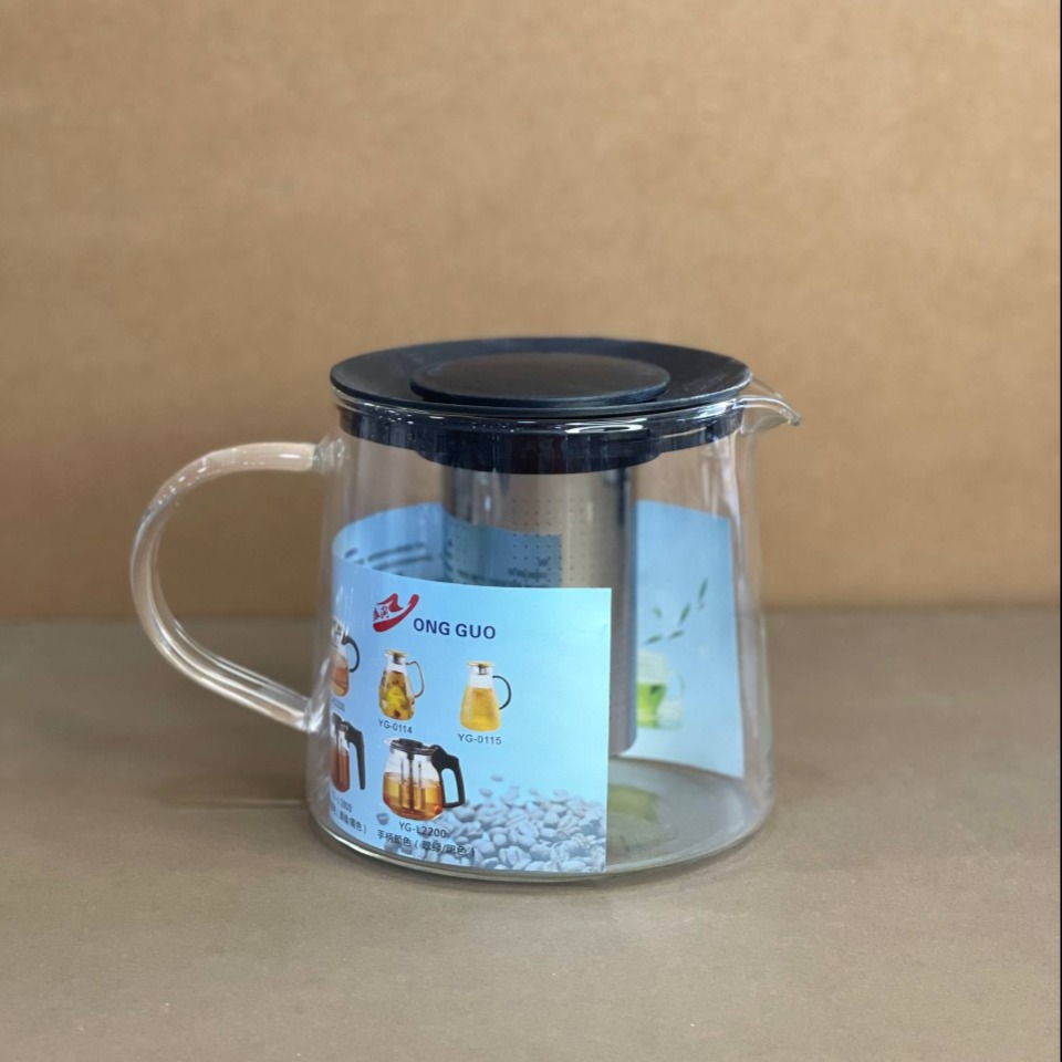 قوری پیرکس درب مشکی کد 34