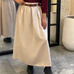 دامن لینن با کمربند