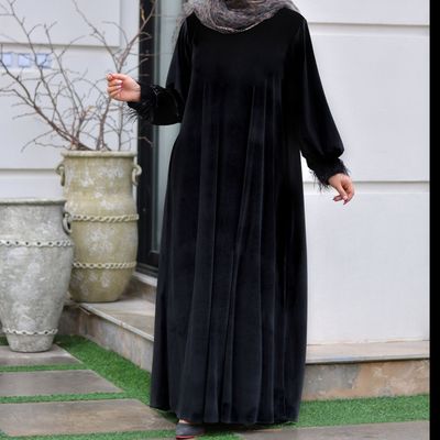 مانتو عبایی فرمهر مشکی