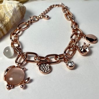 دستبند زنانه کلیو مدل ماهی و دریا‎