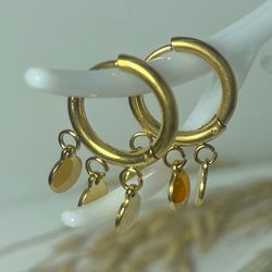 گوشواره طلایی پولکی