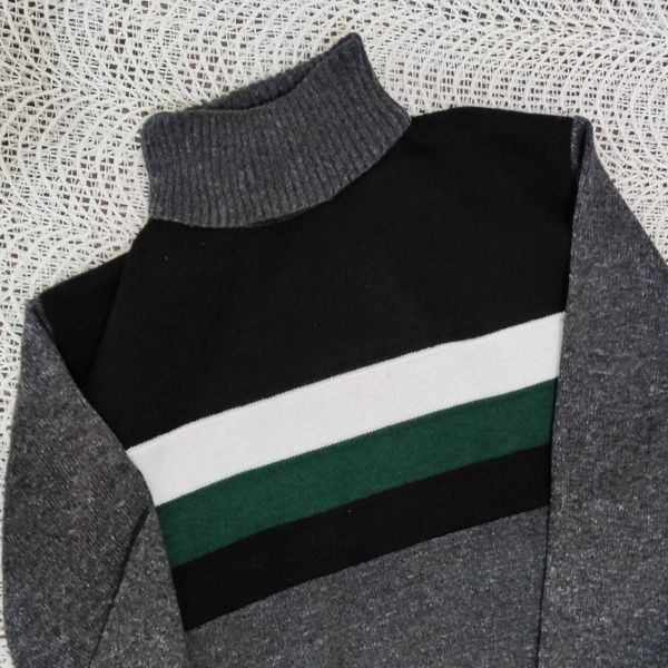 بافت ریز مردانه یقه اسکی شیک