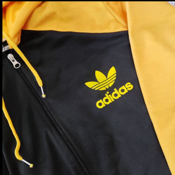 سویشرت مشکی زرد مردانه شیک