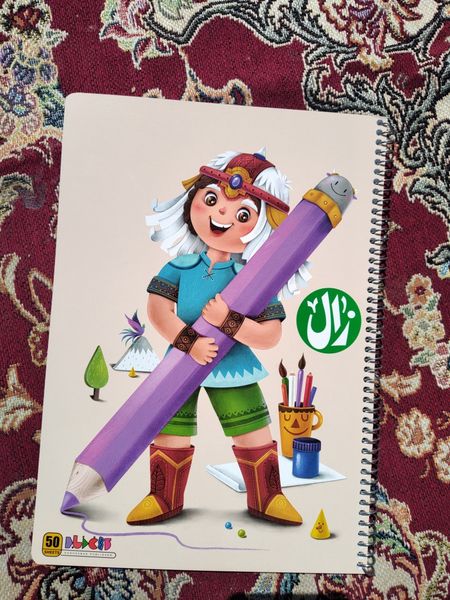 دفتر نقاشی رحلی طرح زال