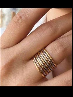 انگشترزنانه چند حلقه باریک