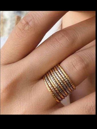 انگشترزنانه چند حلقه باریک