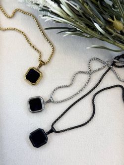 گردنبند اونیکس مردانه