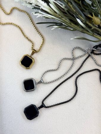 گردنبند اونیکس مردانه