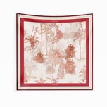 روسری طرح جنگل ایرانی قرمز