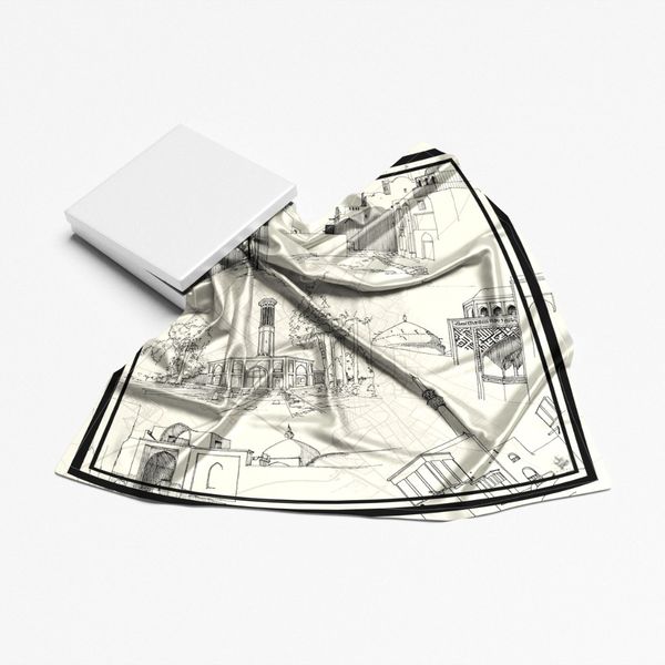 روسری یزد استخونی چند عمارت