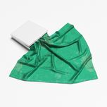 روسری نیلوفر آبی سبز رنگ