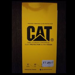 محافظ صفحه نمایش شیشه ای کت CAT مناسب گوشی موبایل هوآوی Y7 2017