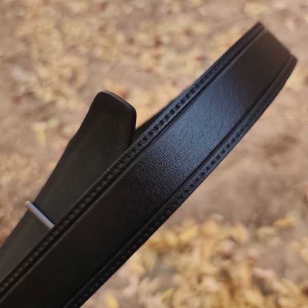 کمربند چرم طبیعی مردانه تک لایه گاوی با سگک پلاکی KG35PA1